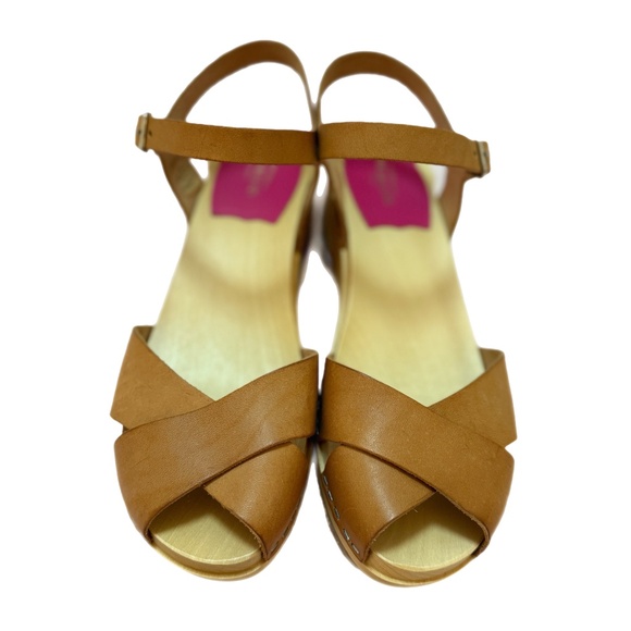 Swedish Hasbeens Cross Strap Sandals – Size 38 – Never Worn - Picture 8 of 9